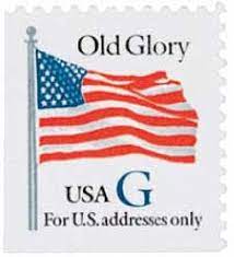 1994 32c g rate old glory blue g