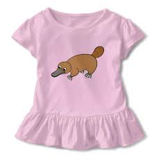 Amazon Com Eason G Toddler Girls Ruffle T Shirt Platypus