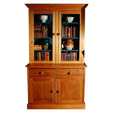 pine bookcase cupboard with drawers for