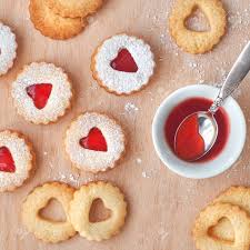Preheat oven to 300 degrees. Top View Of Traditional Christmas Linzer Cookies Filled With Stock Photo Picture And Royalty Free Image Image 128379273