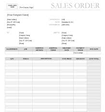 Sale Order Form Template Under Fontanacountryinn Com