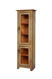 Solid Pine Wood Curio Cabinet From