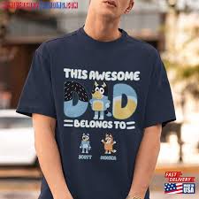 bluey dad shirt this awesome belongs to