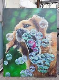 Funny Dog Wall Decor Realistic Canvas