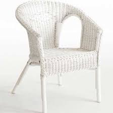 Ikea Agen White Wicker Chair And Norna