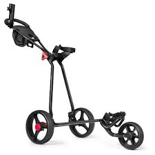 costway foldable 3 wheel golf pull push