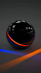 d3 ball black ball 3d beautiful nice