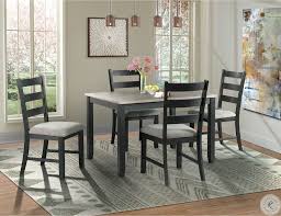 Find modern dining chairs as dashing as the table itself. Shop Our Martin Black Gray Table And 4 Chairs By Elements International Dmt3005ds Joe Tahan S