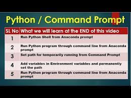 run python script using command prompt