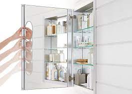 Slide the mirror along the track to the desired placement on the door. Verdera Medicine Cabinets Bathroom New Products Bathroom Kohler