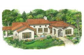 3 bed spanish style house plan with
