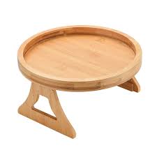 bamboo wood sofa armrest tray for