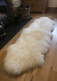 soft genuine sheepskin rug natural