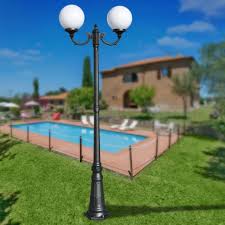 Orione Anthracite Lamppost 2 Lights