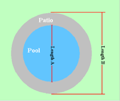 Round Pool Patio Calculator For A Round