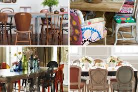 art of mixing matching dining chairs