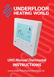 um5 manual thermostat digital