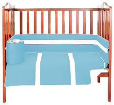 jf2021 solid blue crib bedding set