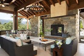 indoor outdoor fireplace double sided