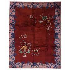 antique chinese art deco rug inspired