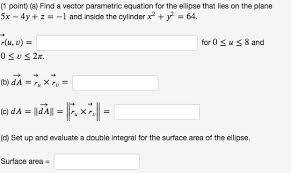 Find A Vector Parametric Equation For