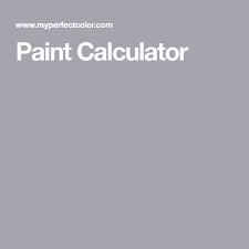 Paint Calculator Painting Calculator
