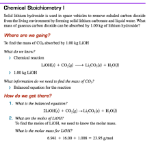 Chemistry Ch 3 Stoichiometry Finish