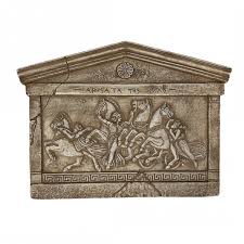 Chariots Bas Relief Ceramic Wall Decor