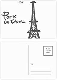 Look at links below to get more options for. Amazon Com Line Drawing Eiffel Tower Silhouette Paris Postcard Set Birthday Thanks Card Mailing Side 20pcs Office Products