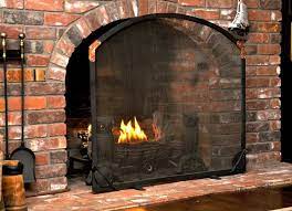 Fireplace Screen Arched Simple