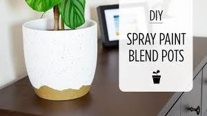 diy spray paint plant pot save
