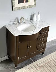 Lauder 30 single bathroom vanity set. 38 Furniture Bathroom Vanity White Marble Top Left Sink Cabinet 902wm L 609224900976 Ebay