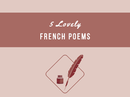 5 lovely french poems with translations