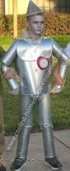 Diy kids tin man costume. Coolest Homemade Tin Man Costume