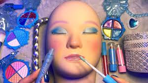 asmr frozen makeup on mannequin