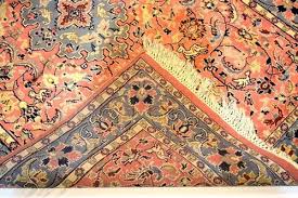 pink persian printed rug