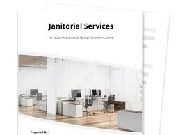 janitorial proposal template free