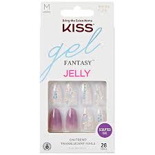 kiss gel fantasy jelly press on nails
