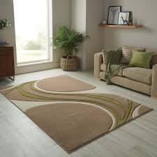 mirage rug lime green by dunelm