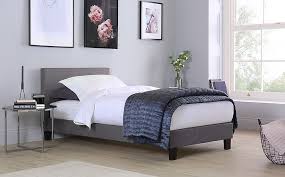 Berlin Grey Fabric Single Bed