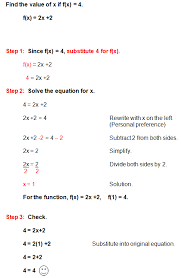 Solving A Linear Function