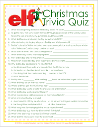 This christmas trivia quiz has 20 questions about facts, songs, movies, history, and foods of christmas. Elf Trivia Christmas Quiz Free Printable Flanders Family Homelife