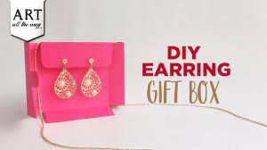 diy earring gift box paper gift box