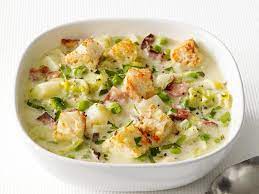 Potato Leek Soup With Bacon And Cheese gambar png