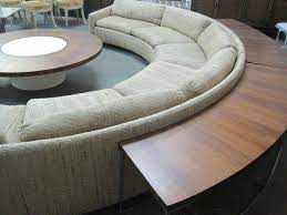 Milo Baughman Curved Sofa Curved