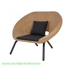 Wicker Chair Sofa Coffee Table Three