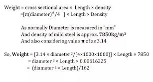 How To Calculate The Weight Of Reinforcement Steel Bars Of