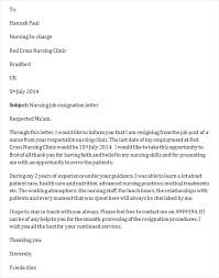 Sample Letters Of Resignation For Nurses Resignation Letter Unique