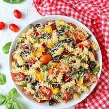 Easy Pasta Salad Recipe For A Crowd gambar png