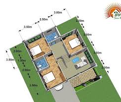 3 Bedroom Multi Y House Plan